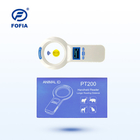 134.2Khz RFID Reader برای مدیریت حیوانات 12 زبان صفحه نمایش OLED دکمه آبی رنگ