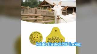 برچسب های گوش حیوانات دارای گواهی RFID برای ردیابی دام