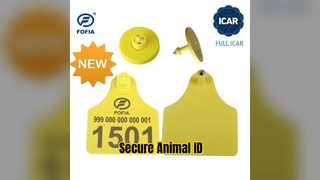 ICAR RFID Ear Tag Animal ID Breeding Slaughter