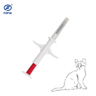 RFID شناسایی حیوانات ردیابی میکروچیپ حیوانات خانگی تزریق ICAR گواهی شده با 4 استیکر بارکد