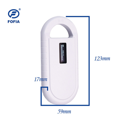 مینی اسکنر ریزتراشه حیوانات دستی خواننده RFID برای حیوانات خانگی شناسه 15 رقمی FDX-B