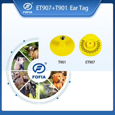 FOFIA RFID برچسب گوش الکترونیکی برچسب ردیابی حیوانات با ترمومتر برای گوسفند گاو