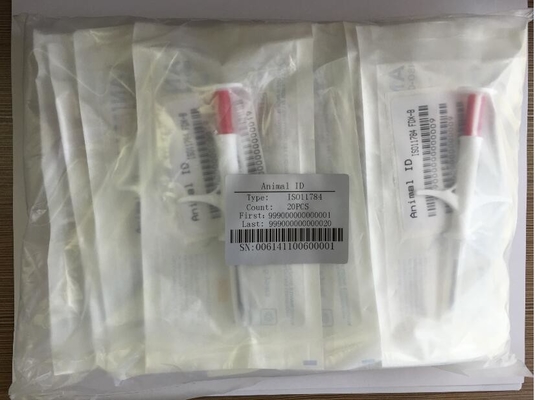 ISO11784/5 FDX-B استاندارد RFID شناسه حیوانات میکروچیپ یکبار مصرف شیرینی تراشه های امنیتی داده های منحصر به فرد
