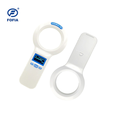 اسکنر ریزتراشه RFID حیوانی برچسب خوان دست قابل حمل برای تراشه سگ و گربه 20 سانتی متری
