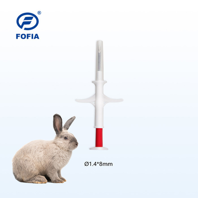 134.2 KHz RFID Animal ID Microchip 6 Adhesive-Stickers 5-10cm Read Range 6.86g وزن