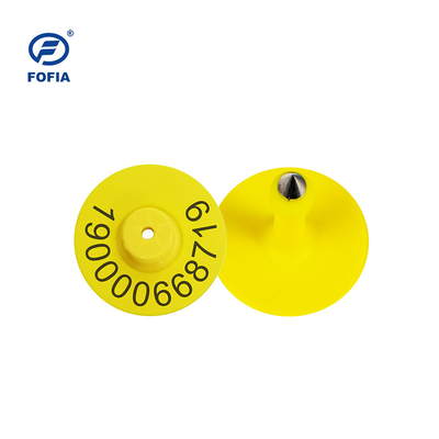 برچسب های گوش الکترونیکی قطبی خطی 5g Ø30.5±0.2mm گاو گاو 960MHz 5.7mm