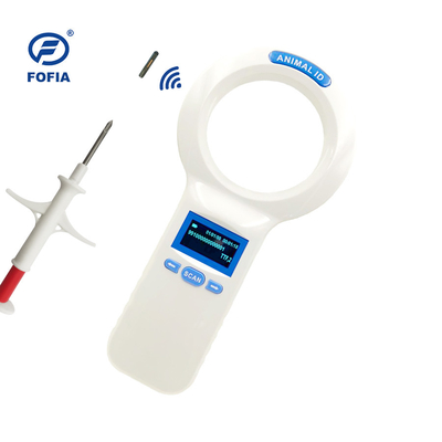 128*64 OLED RFID PET Microchip Scanner 3 AA Power 3 دکمه