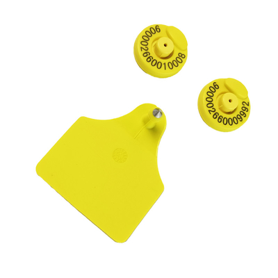 شناسایی فرکانس رادیویی RFID ارتفاع برچسب گوش 14.5mm برای ET907 IEC 68-2-27