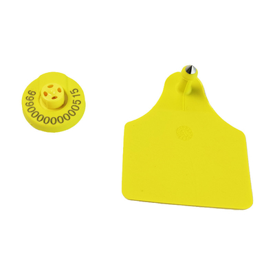 رنگ و فرکانس قابل تنظیم برچسب گوش RFID برای گاو با وزن 2g و ارتفاع 22.5mm