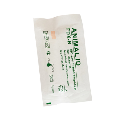 استاندارد R/W ISO 11784/5 FDX-B میکروچیپ شناسایی ISO در سرنج سفید برای شناسایی حیوانات