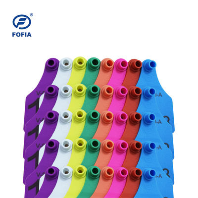 برچسب گوش RFID با طراحی بصری پشتیبانی از چاپ لیزر 134.2 Khz زرد یا دیگر تضمین رضایت مشتری بالا