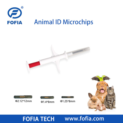 134.2kHz ICAR EM4305 ایمپلنت RFID 1.25x7 1.4x8 2.12x12mm GlassTag میکروچیپ سگ اسب گوسفند میکروچیپ حیوان شناسه حیوانات خانگی میکروچیپ برای حیوانات