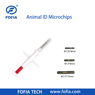 میکروچیپ قابل کاشت در اسب 134.2khz Rfid Animal Chip Pet Id میکروچیپ قابل تزریق برای حیوانات با سرنج