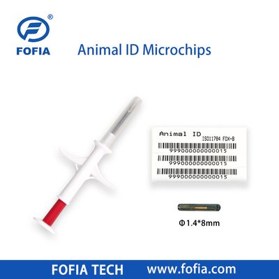 20 سال عملکرد Rfid Chip Animal Pet Id میکروچیپ تزریقی برای حیوانات با سرنج