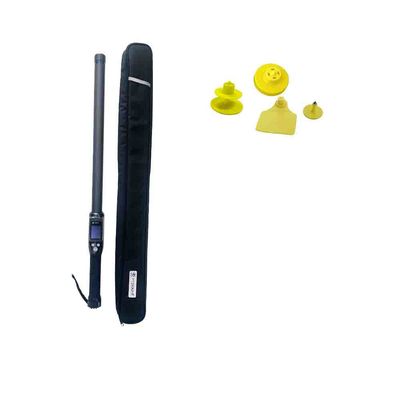 استیک خوان تگ RFID دام حرفه ای راه دور PT290 با صفحه نمایش OLED ذخیره سازی داده برای خواندن تراشه شناسه UHF/LF