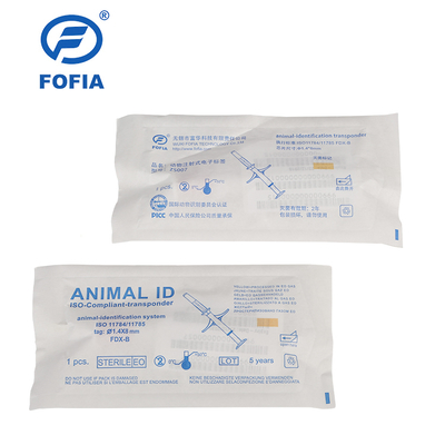 ISO11784/5 FDX-B مایکروچیپ شناسایی حیوانات برای سلامت و رفاه حیوانات با نظارت بر دمای و استاندارد ISO11784/5 FDX-B