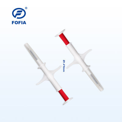 FDX-B RFID Animal ID Microchip بسیار دقیق 2.12*12mm/1.4*8mm