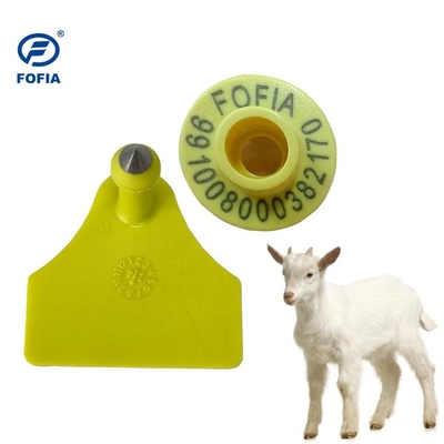 برچسب گوش RFID ET908 ICAR کامل برای شناسایی حیوانات با پشتیبانی از خواننده BLE کد ICAR غیر مشترک ISO11784/5