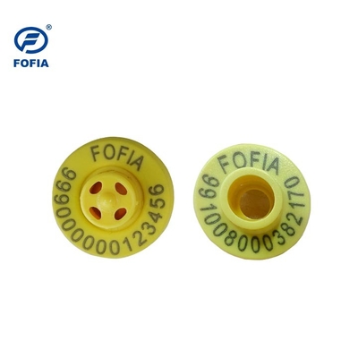 برچسب گوش RFID ET908 ICAR کامل برای شناسایی حیوانات با پشتیبانی از خواننده BLE کد ICAR غیر مشترک ISO11784/5