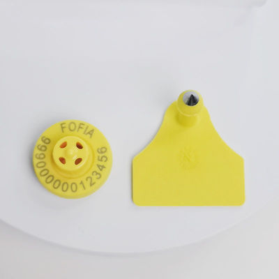ICAR Certified 134.2kHz FDX-B RFID Electronic Ear Tag With 320N Tension For Livestock Identification And Animal Tracking