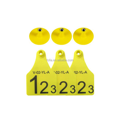RFID Ear Tag for Livestock Management with Large Size 76*118mm Middle Size 64*97mm and Small Size 57*80mm