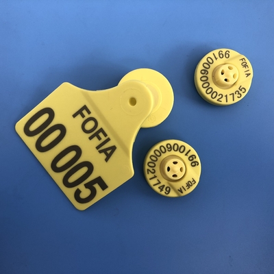 برچسب‌های الکترونیکی RFID دارای گواهی ICAR برای ردیابی دام، سیستم مدیریت پیشرفته شناسایی حیوانات ضد دستکاری برای گاوهای شیری، گوسفند، بز، خوک و دامداری