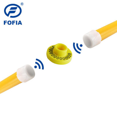 برچسب گوش RFID دارای گواهینامه ICAR با مواد TPU و فرکانس 134.2 کیلوهرتز برای مدیریت گوسفند و بز