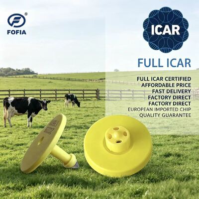 برچسب های گوش الکترونیکی طراحی TPU با دوام گواهینامه ICAR برای ردیابی دام و سیستم های جامع مدیریت گاو
