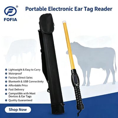 RFID Stick Reader دارای صفحه نمایش OLED با عمر باتری 12 ساعته و درجه بندی ضد آب IP66 ضد گرد و غبار برای محیط های خشن