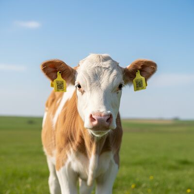 FOFIA Cow TPU Visual Yellow Livestock Connect برچسب گوش گاو مدل T921