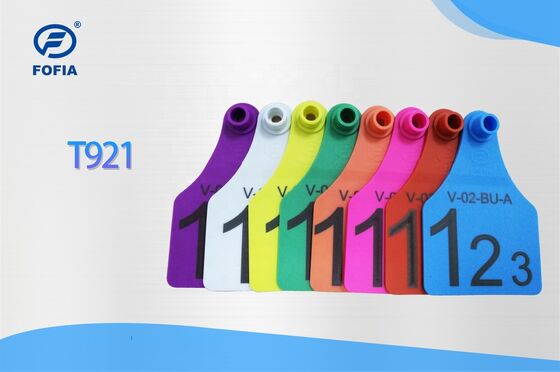 T921 تگ گوش حیوانات بز زرد RFID TPU اسب گاو مزرعه