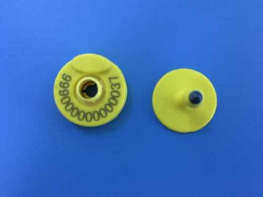 برچسب گوش RFID مواد TPU 134.2KHz برچسب گوش گاو خوک کوچک