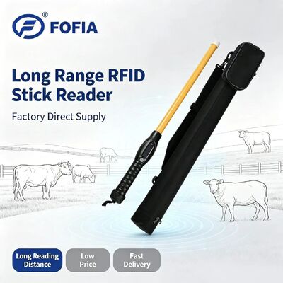 FOFIA PT280 134.2kHz RFID Reader PVC NLIS استرالیا تایید شده ICAR Cattle ID 7000 Records Storage 10-20cm فاصله خواندن ISO