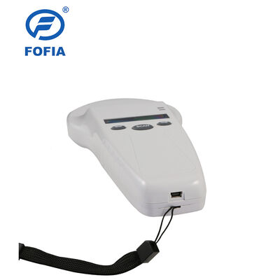 خواننده دستی RFID با صفحه نمایش OLED 128x32 USB برای پلاستیک راه حل دوربردی برای استفاده از حیوانات خانگی و مزرعه و مزرعه
