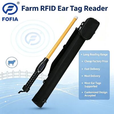 FOFIA ضد آب PT280 RFID Reader 134.2kHz PVC Plastic NLIS Australia ICAR تایید شده شناسه گاو USB ISO 11784/5 10-20cm