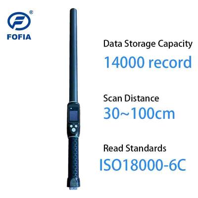 FOFIA ضد آب برد طولانی 134.2kHz RFID Ear Tag Reader پروتکل ISO11784/5 فاصله خواندن 30-100cm PVC