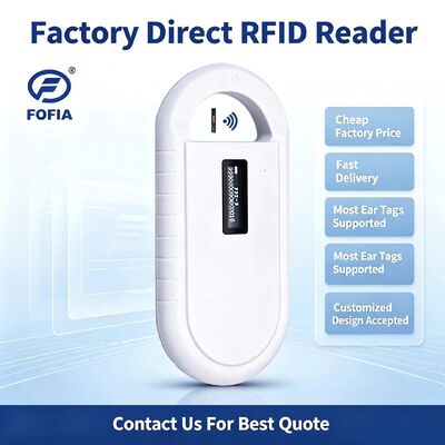 خواننده کارت RFID مایکروچیپ حیوانات دستی PT160 134.2kHz صفحه نمایش OLED USB باتری لیتیوم CE گواهینامه پروتکل ISO 11784/11785