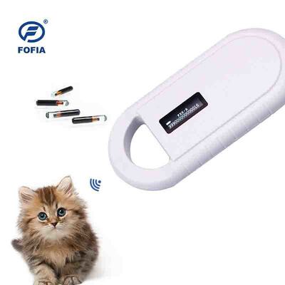 خواننده کارت RFID مایکروچیپ حیوانات دستی PT160 134.2kHz صفحه نمایش OLED USB باتری لیتیوم CE گواهینامه پروتکل ISO 11784/11785