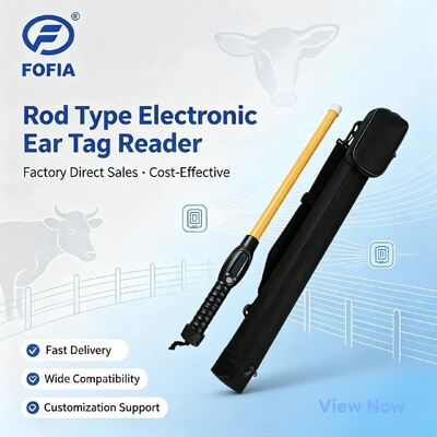 FOFIA PT280 RFID Stick Reader دستی چند منظوره 128x32 صفحه نمایش OLED 10-20m فاصله خواندن USB برای ISO 11784/5