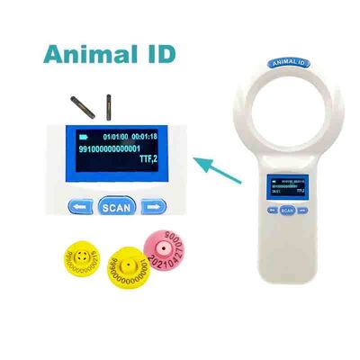 پروتکل خوان دستی FOFIA PT200 RFID 128x64 صفحه نمایش OLED خواندن از راه دور 10-20 متری پروتکل ISO11784/5