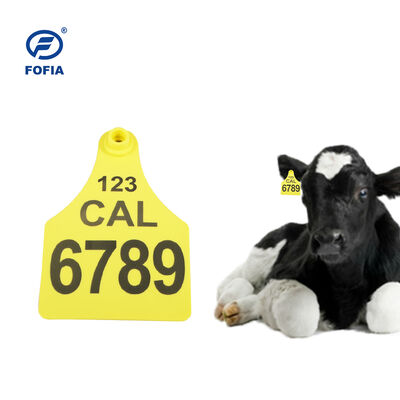 FOFIA ET921 برچسب گوش گاو پلاستیکی ردیابی حیوانات لیزر کدگذاری اندازه های مختلف گاو گوسفند خوک استفاده از مزرعه با شماره