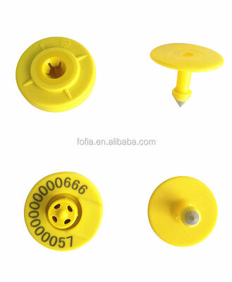 ICAR Long Range FDX / HDX RFID Ear Tags ISO 11784/5 برای گاوها گوسفندان بزها دام