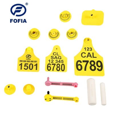 برچسبهای گوش پلاستیکی دارای گواهی Fofia ICAR برای گاو خوک بز شناسایی هوشمند دام مطابق ISO