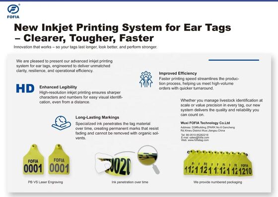 برچسب های گوش HDX RFID سیستم ردیابی دام با گواهینامه ICAR برای گاو گوسفند بز خوک