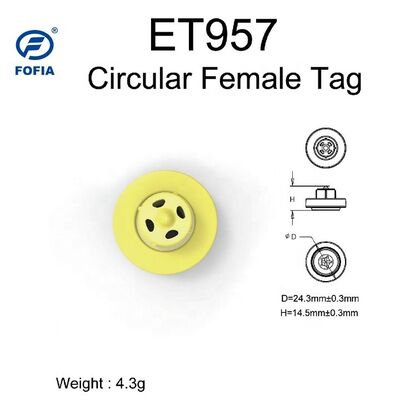 کیفیت بالا جدید OEM ET957 134.2kHz TPU برچسب های گوش الکترونیکی حیوانات برای خوک گاو گوسفند-10 سانتی متر محدوده خواندن -20 ~ 80C 29.90.3 میلی متر