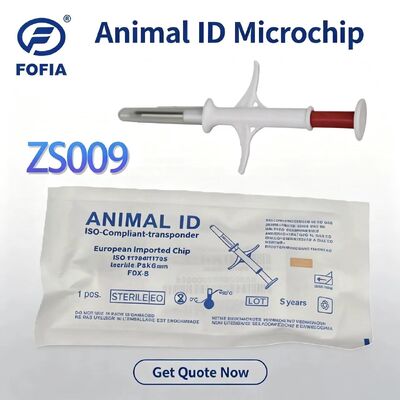 نسخه پرفروش ۲۰۲۶ حیوان خانگی جدید تراشه RFID 134.2 کیلوهرتز تراشه مجتمع میکروچیپ قابل کاشت حیوانات Fofia مواد PP سفید ضد آب