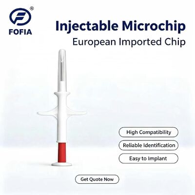 ICAR گواهی FOFIA RFID 134.2kHz Animal Microchip FDX/EM4305 تراشه IP67 ضد آب برای تزریق پلاستیک حیوانات خانگی