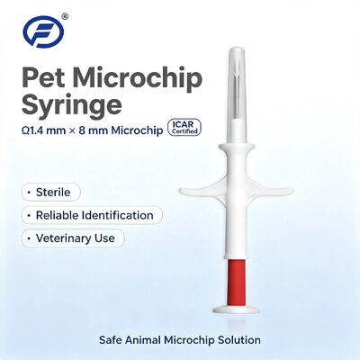 New Fofia ZS007 Dog RFID Microchip 134.2kHz ICAR Certified IP67 Waterproof FDX/EM4305 White 1.5 Year Warranty for Pets