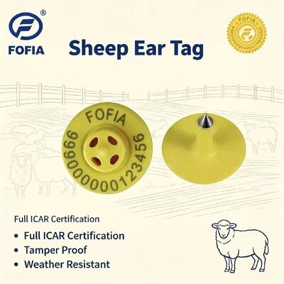 کیفیت بالا جدید OEM ET957 134.2kHz تراشه TPU حیوانات برچسب های گوش الکترونیکی برای خوک گاو گوسفند-10cm محدوده خواندن -20 ~ 80C ICar