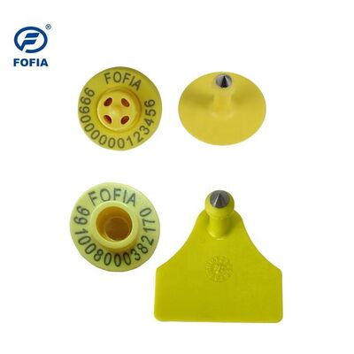 ترکیب ضد آب مقاوم برقی گوسفند گوسفند حیوانات ردیابی برچسب گوش جدید با کیفیت بالا RFID TPU لیزر کدگذاری 3 سال